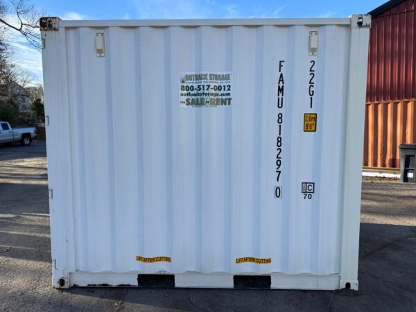 10ft New Standard Height Shipping Storage Container Wind And Watertight White - Image 12