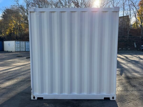 10ft New Standard Height Shipping Storage Container Wind And Watertight White - Image 14