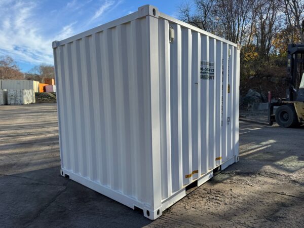 10ft New Standard Height Shipping Storage Container Wind And Watertight White - Image 15