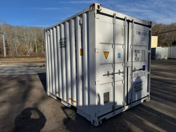 10ft New Standard Height Shipping Storage Container Wind And Watertight White - Image 17