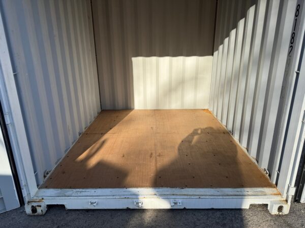 10ft New Standard Height Shipping Storage Container Wind And Watertight White - Image 23