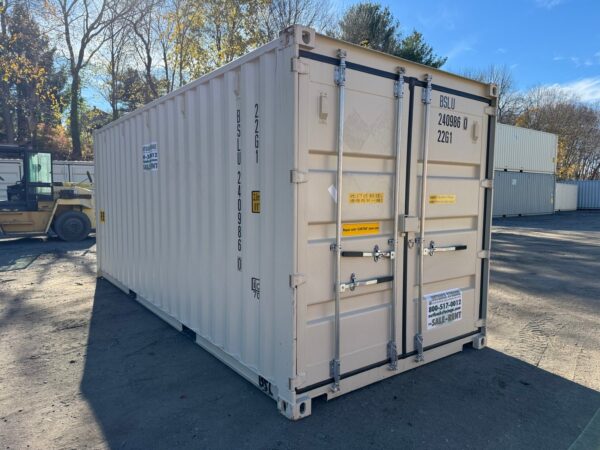 20ft New Double Door Shipping Storage Container Wind And Watertight Beige - Image 11