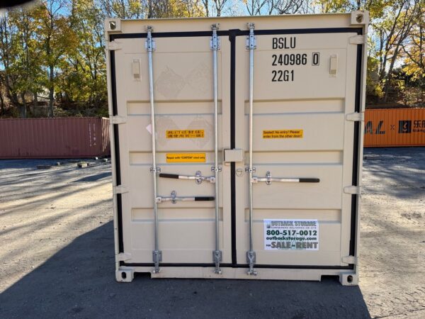 20ft New Double Door Shipping Storage Container Wind And Watertight Beige - Image 12