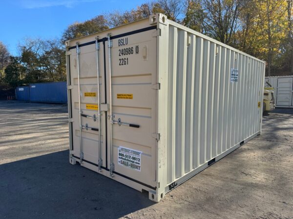 20ft New Double Door Shipping Storage Container Wind And Watertight Beige - Image 13