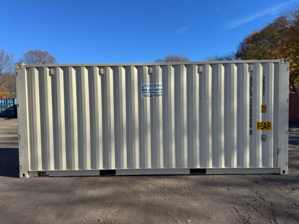 20ft New Double Door Shipping Storage Container Wind And Watertight Beige - Image 14