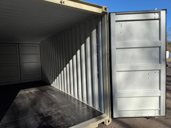20ft New Double Door Shipping Storage Container Wind And Watertight Beige - Image 19