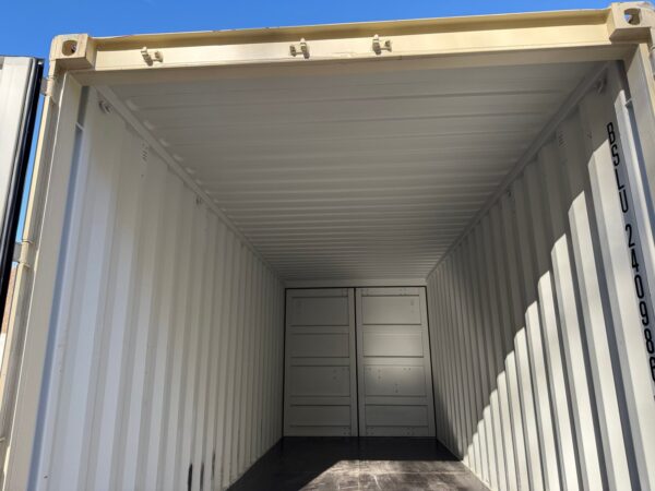 20ft New Double Door Shipping Storage Container Wind And Watertight Beige - Image 20
