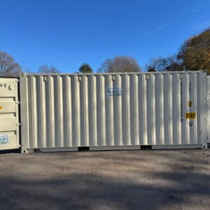 20ft New Double Door Shipping Storage Container Wind And Watertight Beige