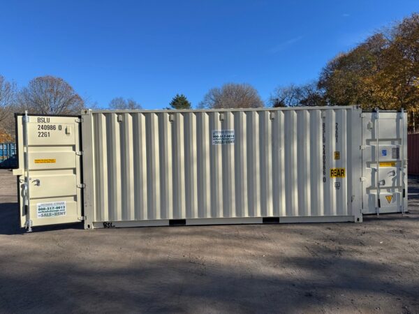 20ft New Double Door Shipping Storage Container Wind And Watertight Beige