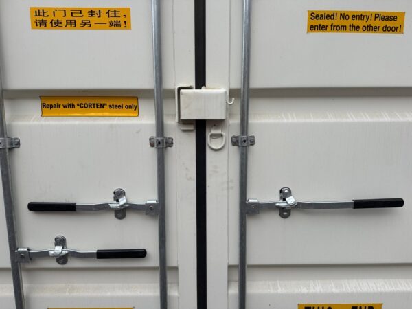 24ft New High Cube Shipping Storage Container Wind And Watertight White - Image 4