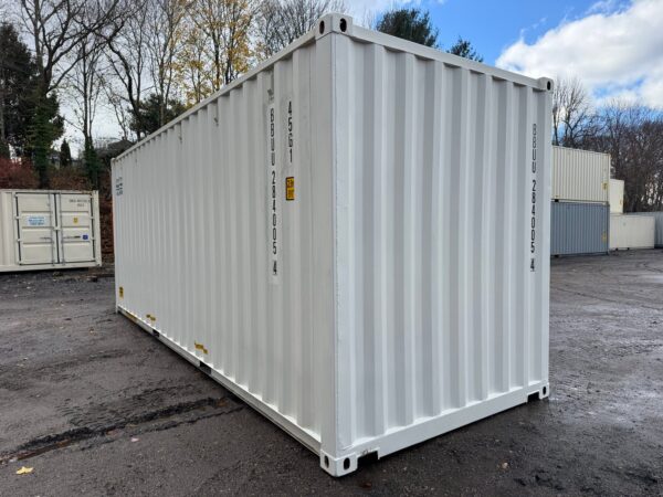 24ft New High Cube Shipping Storage Container Wind And Watertight White - Image 9