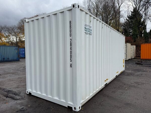 24ft New High Cube Shipping Storage Container Wind And Watertight White - Image 11