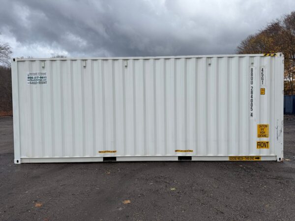 24ft New High Cube Shipping Storage Container Wind And Watertight White - Image 12