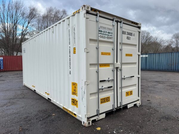24ft New High Cube Shipping Storage Container Wind And Watertight White - Image 13