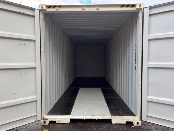 24ft New High Cube Shipping Storage Container Wind And Watertight White - Image 15
