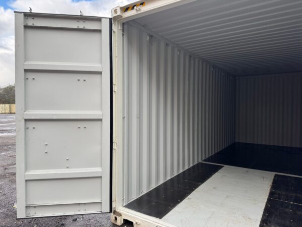 24ft New High Cube Shipping Storage Container Wind And Watertight White - Image 16