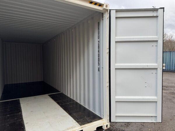 24ft New High Cube Shipping Storage Container Wind And Watertight White - Image 17