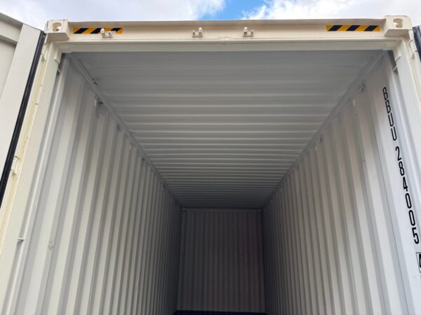 24ft New High Cube Shipping Storage Container Wind And Watertight White - Image 18