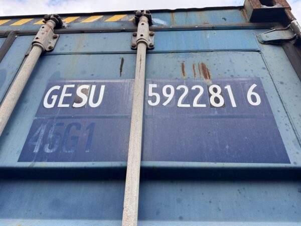 40ft As Is High Cube Shipping Storage Container Blue - Image 2