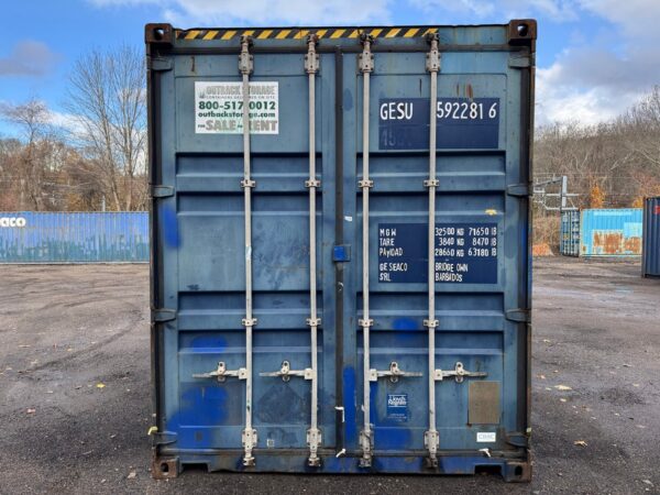 40ft As Is High Cube Shipping Storage Container Blue - Image 3