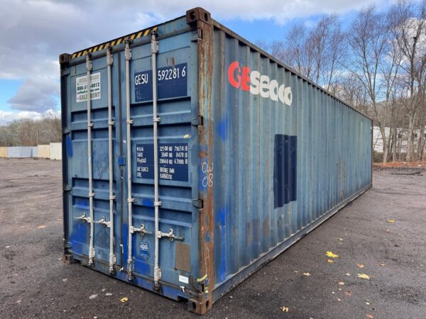 40ft As Is High Cube Shipping Storage Container Blue