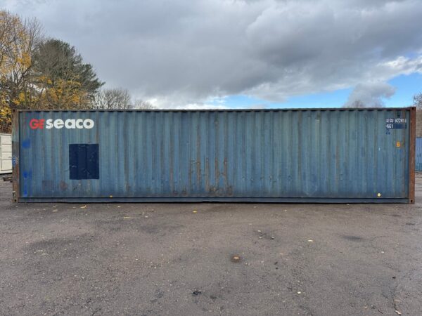 40ft As Is High Cube Shipping Storage Container Blue - Image 6