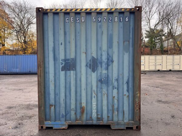40ft As Is High Cube Shipping Storage Container Blue - Image 8