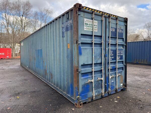 40ft As Is High Cube Shipping Storage Container Blue - Image 11