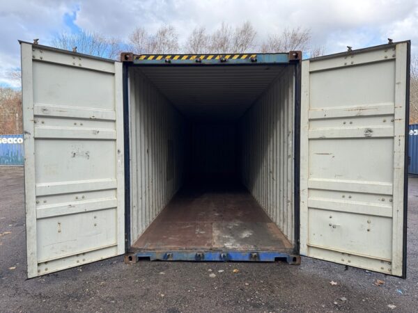 40ft As Is High Cube Shipping Storage Container Blue - Image 12