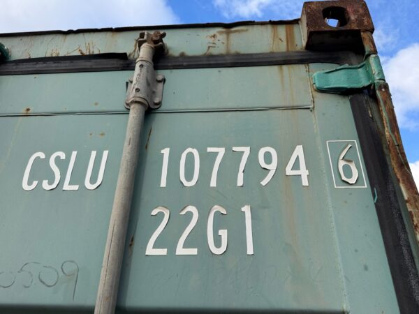 20Ft Used Shipping Storage Container Wind And Watertight Green - Image 2