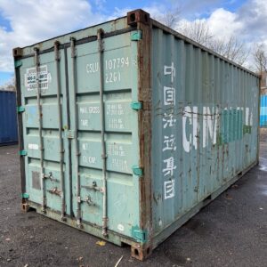 20Ft Used Shipping Storage Container Wind And Watertight Green