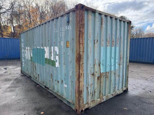 20Ft Used Shipping Storage Container Wind And Watertight Green - Image 8