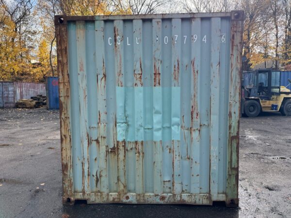 20Ft Used Shipping Storage Container Wind And Watertight Green - Image 9