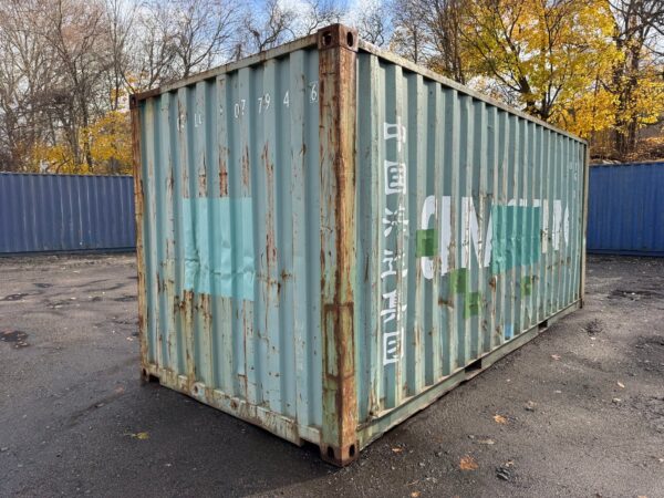 20Ft Used Shipping Storage Container Wind And Watertight Green - Image 10