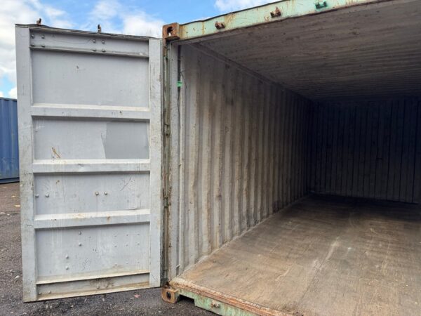 20Ft Used Shipping Storage Container Wind And Watertight Green - Image 15