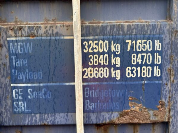 40ft Used High Cube Shipping Storage Container Wind And Watertight Blue - Image 4