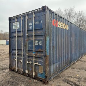 40ft Used High Cube Shipping Storage Container Wind And Watertight Blue