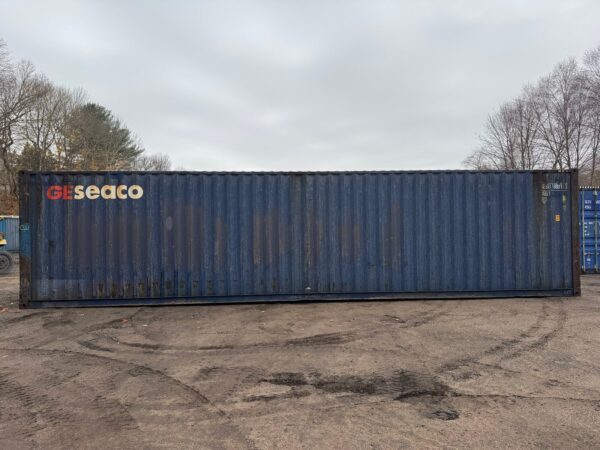 40ft Used High Cube Shipping Storage Container Wind And Watertight Blue - Image 6