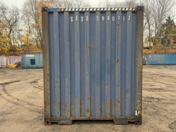 40ft Used High Cube Shipping Storage Container Wind And Watertight Blue - Image 7
