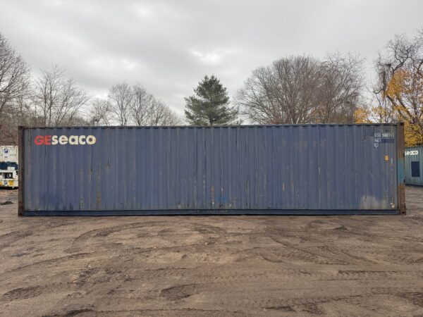 40ft Used High Cube Shipping Storage Container Wind And Watertight Blue - Image 9