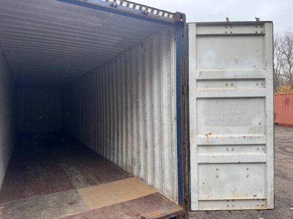 40ft Used High Cube Shipping Storage Container Wind And Watertight Blue - Image 14