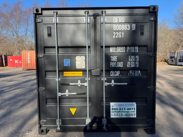 20ft New Shipping Storage Container Wind And Watertight Black - Image 3