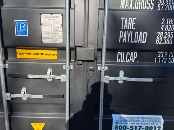 20ft New Shipping Storage Container Wind And Watertight Black - Image 4