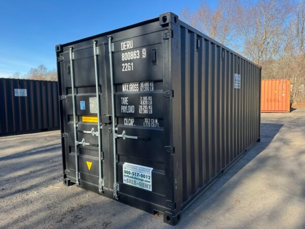 20ft New Shipping Storage Container Wind And Watertight Black - Image 9