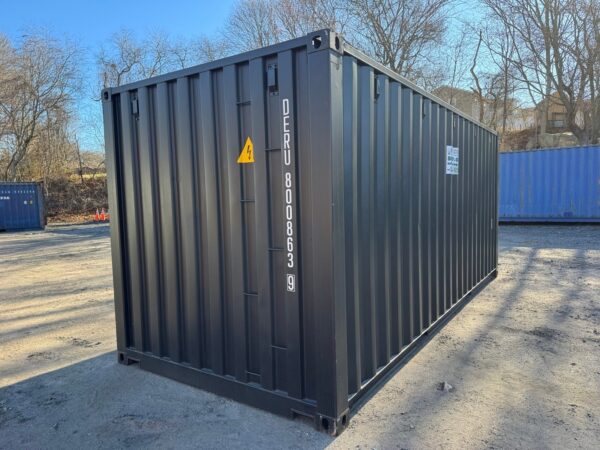 20ft New Shipping Storage Container Wind And Watertight Black - Image 13