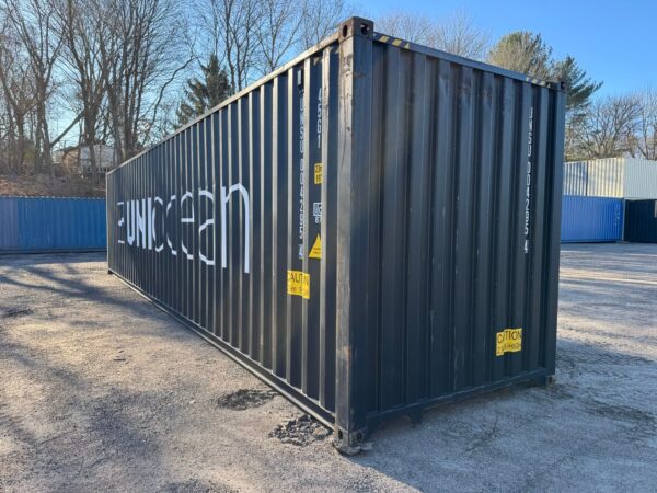 40ft Gently Used 2021 High Cube Shipping Storage Container Wind And Watertight Black - Image 21