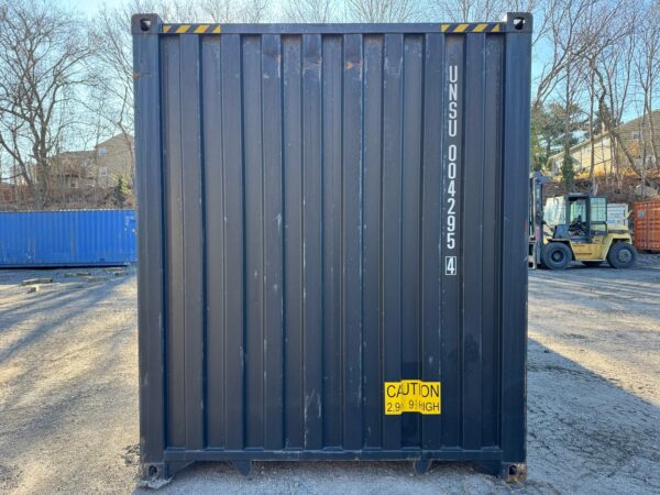 40ft Gently Used 2021 High Cube Shipping Storage Container Wind And Watertight Black - Image 20