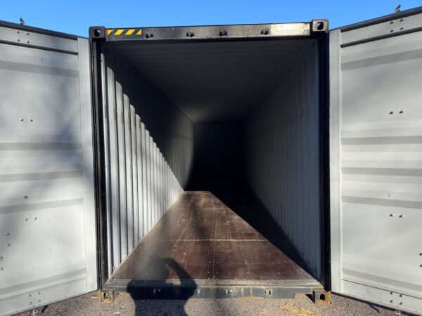 40ft Gently Used 2021 High Cube Shipping Storage Container Wind And Watertight Black - Image 16