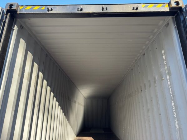 40ft Gently Used 2021 High Cube Shipping Storage Container Wind And Watertight Black - Image 13