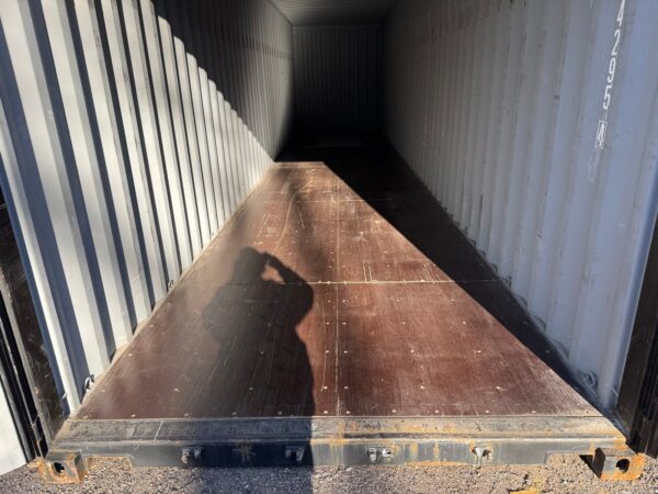 40ft Gently Used 2021 High Cube Shipping Storage Container Wind And Watertight Black - Image 12